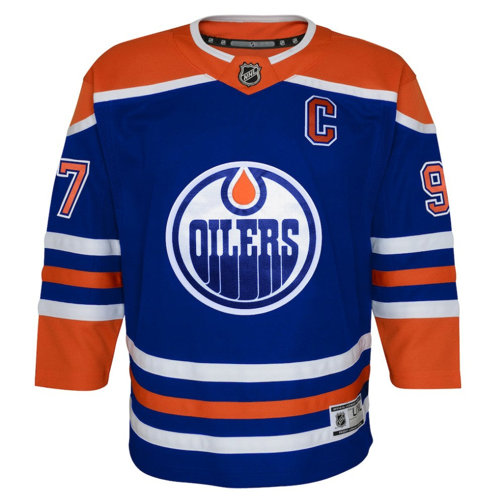 Connor McDavid Edmonton Oilers Youth Home Premier Player Jersey