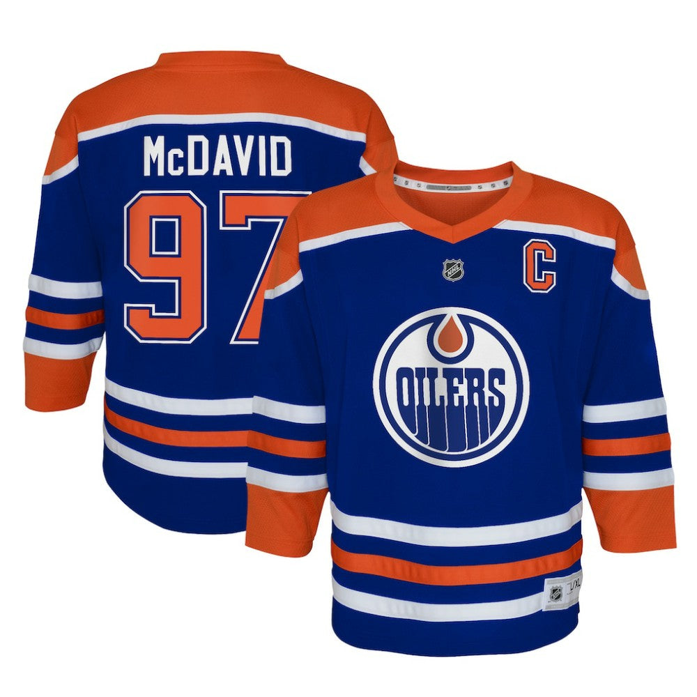 Connor McDavid Edmonton Oilers Youth Home Replica Player Jersey