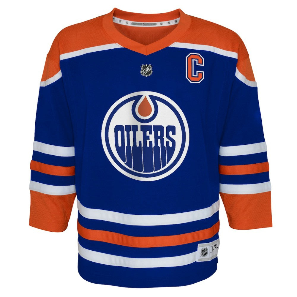 Connor McDavid Edmonton Oilers Youth Home Replica Player Jersey