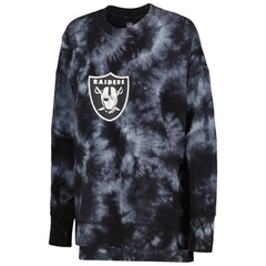 NFL Las Vegas Raiders MSX by Michael Strahan Women's Bailey Tie-Dye Pullover Sweatshirt