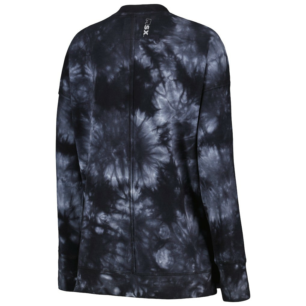NFL Las Vegas Raiders MSX by Michael Strahan Women's Bailey Tie-Dye Pullover Sweatshirt