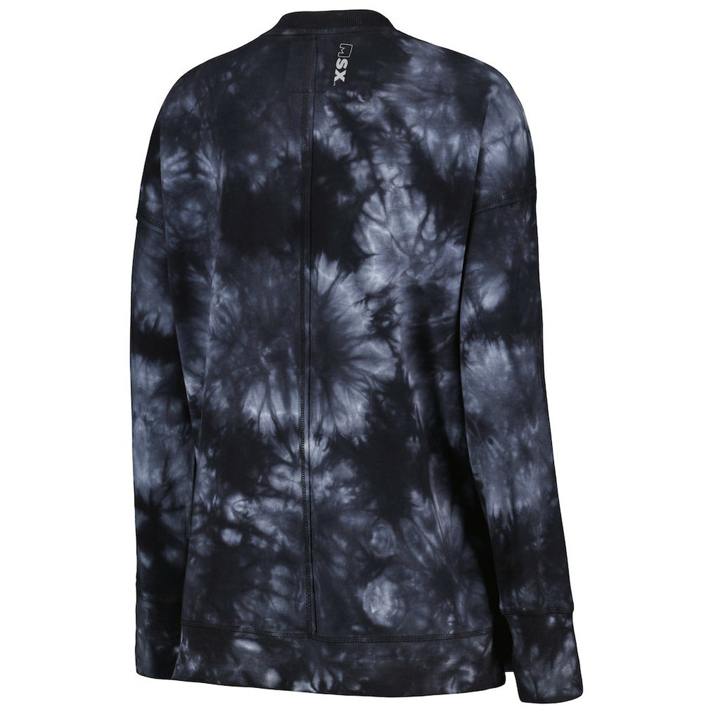 NFL Las Vegas Raiders MSX by Michael Strahan Women's Bailey Tie-Dye Pullover Sweatshirt