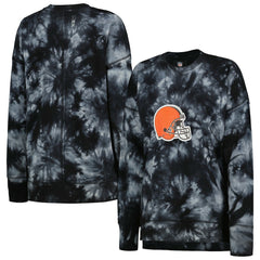 NFL Cleveland Browns MSX by Michael Strahan Women's Bailey Tie-Dye Tri-Blend Pullover Sweatshirt