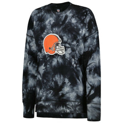 NFL Cleveland Browns MSX by Michael Strahan Women's Bailey Tie-Dye Tri-Blend Pullover Sweatshirt