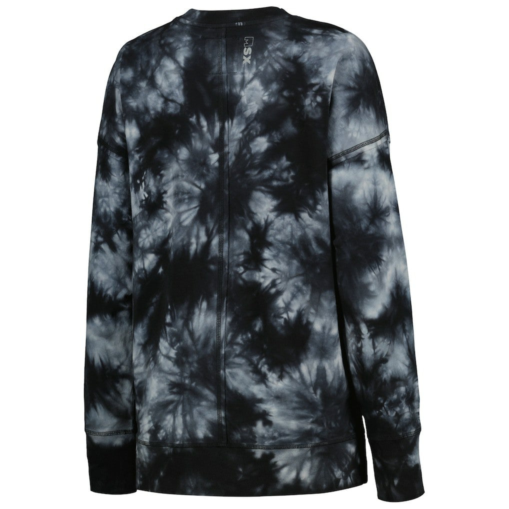 NFL Cleveland Browns MSX by Michael Strahan Women's Bailey Tie-Dye Tri-Blend Pullover Sweatshirt