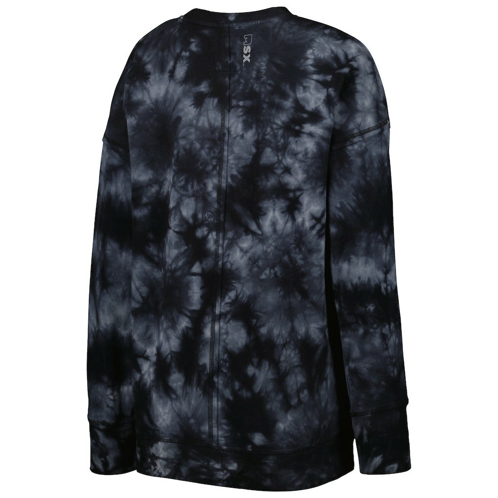 NFL New Orleans Saints MSX by Michael Strahan Women's Bailey Tie-Dye Tri-Blend Pullover Sweatshirt