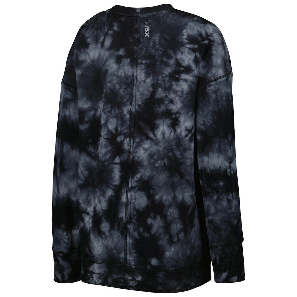 NFL New Orleans Saints MSX by Michael Strahan Women's Bailey Tie-Dye Tri-Blend Pullover Sweatshirt