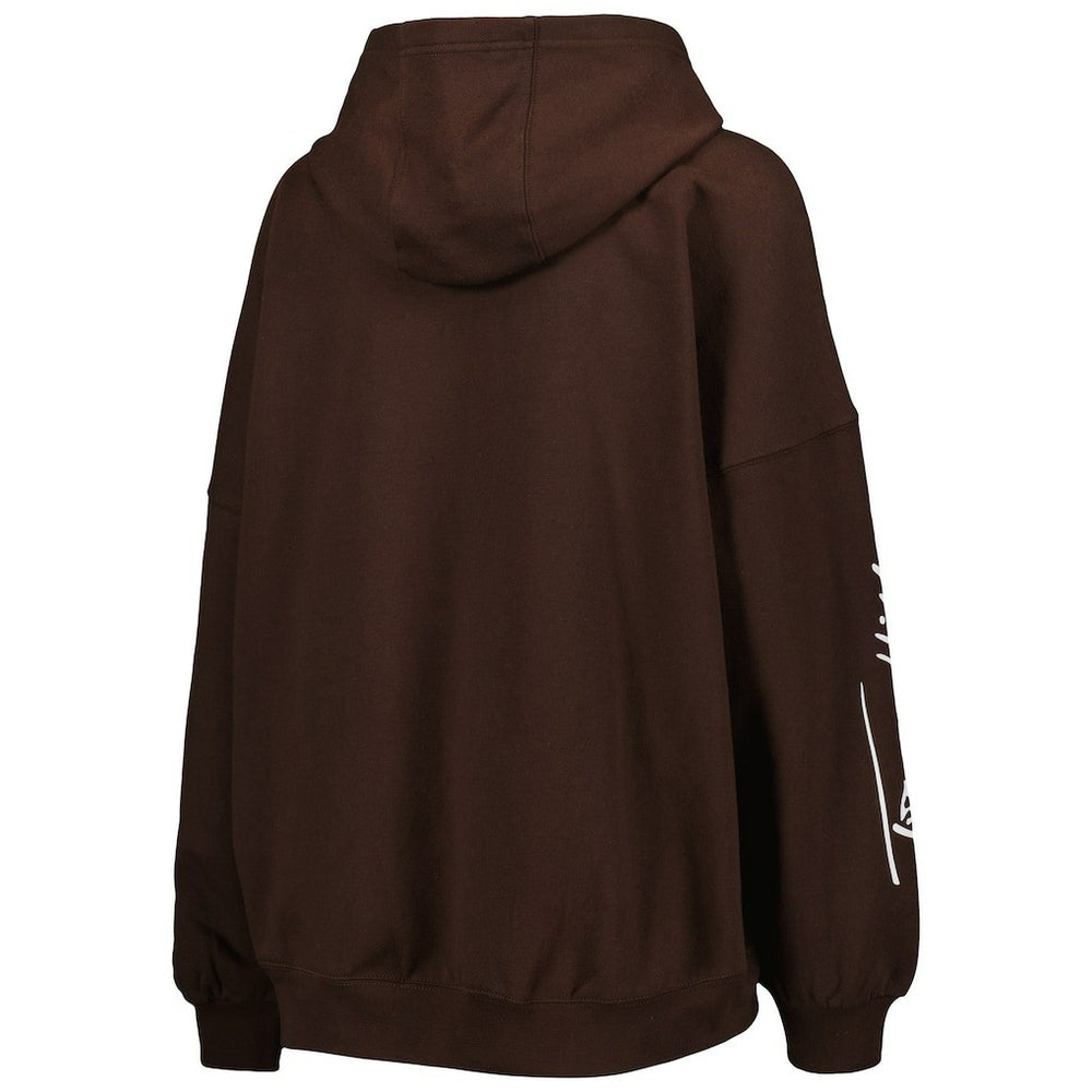 NFL Cleveland Browns Tommy Hilfiger Women's Becca Drop Shoulder Pullover Hoodie