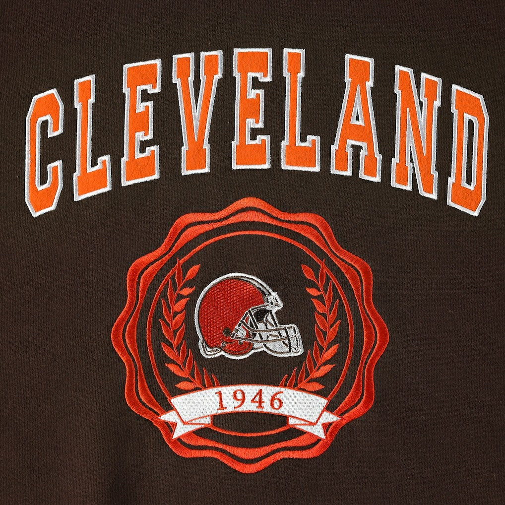 NFL Cleveland Browns Tommy Hilfiger Women's Becca Drop Shoulder Pullover Hoodie
