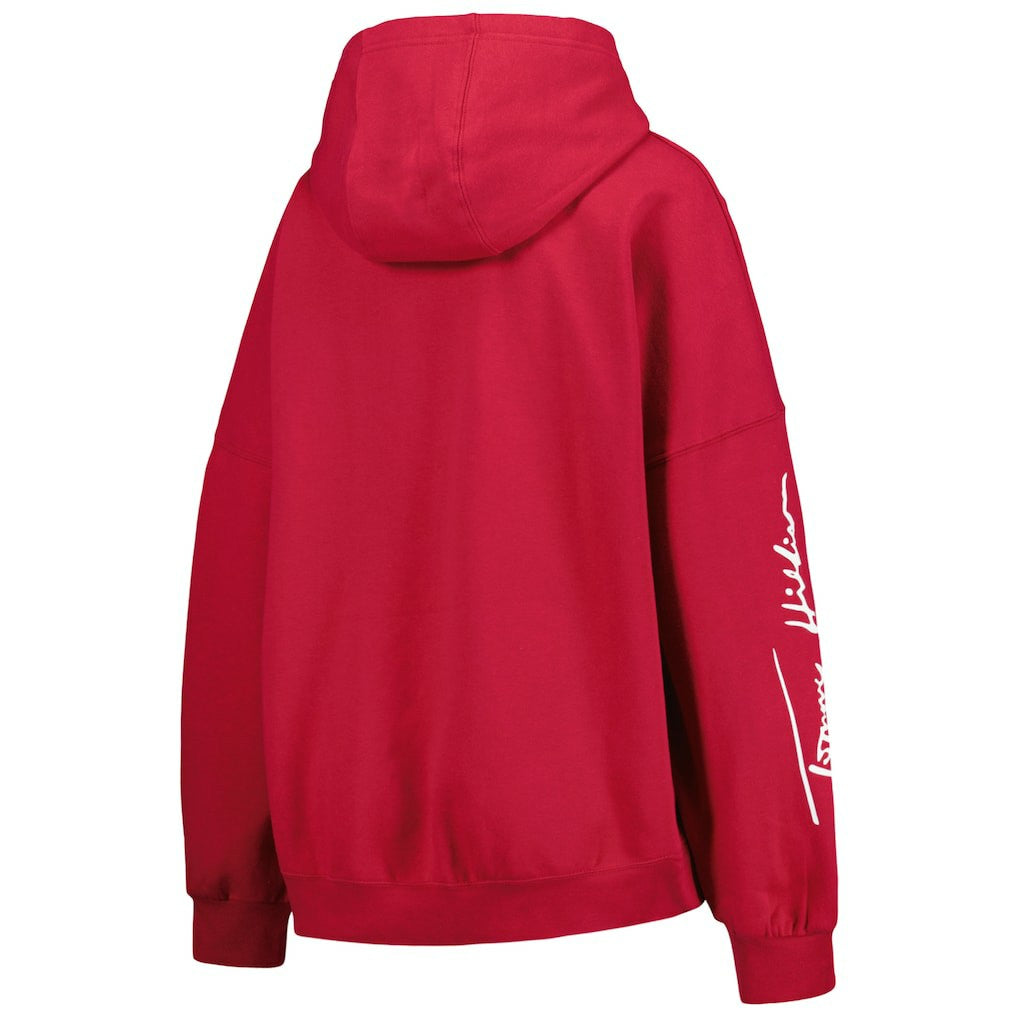 NFL Arizona Cardinals Tommy Hilfiger Women's Becca Drop Shoulder Pullover Hoodie