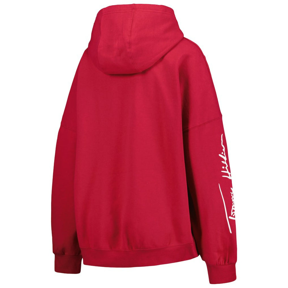 NFL Arizona Cardinals Tommy Hilfiger Women's Becca Drop Shoulder Pullover Hoodie