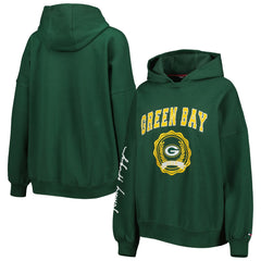 NFL Green Bay Packers Tommy Hilfiger Women's Becca Drop Shoulder Pullover Hoodie