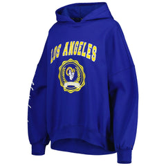 NFL Los Angeles Rams Tommy Hilfiger Women's Becca Drop Shoulder Pullover Hoodie