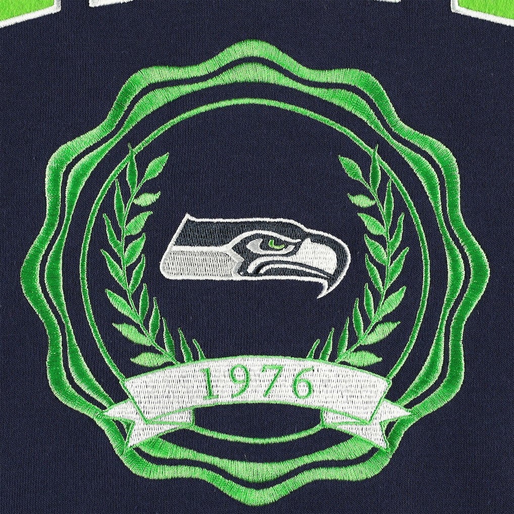 NFL Seattle Seahawks Tommy Hilfiger Women's Becca Drop Shoulder Pullover Hoodie