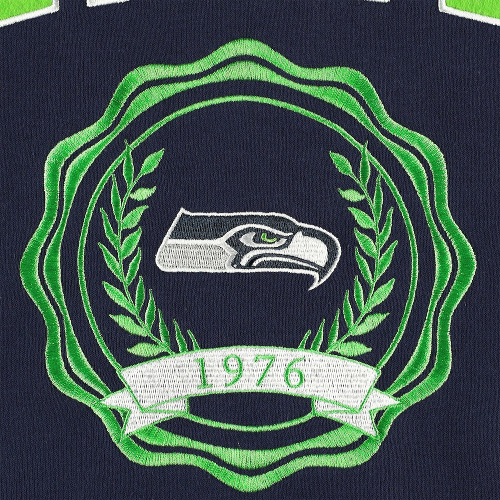 NFL Seattle Seahawks Tommy Hilfiger Women's Becca Drop Shoulder Pullover Hoodie