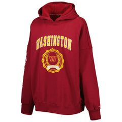 NFL Washington Commanders Tommy Hilfiger Women's Becca Drop Shoulder Pullover Hoodie