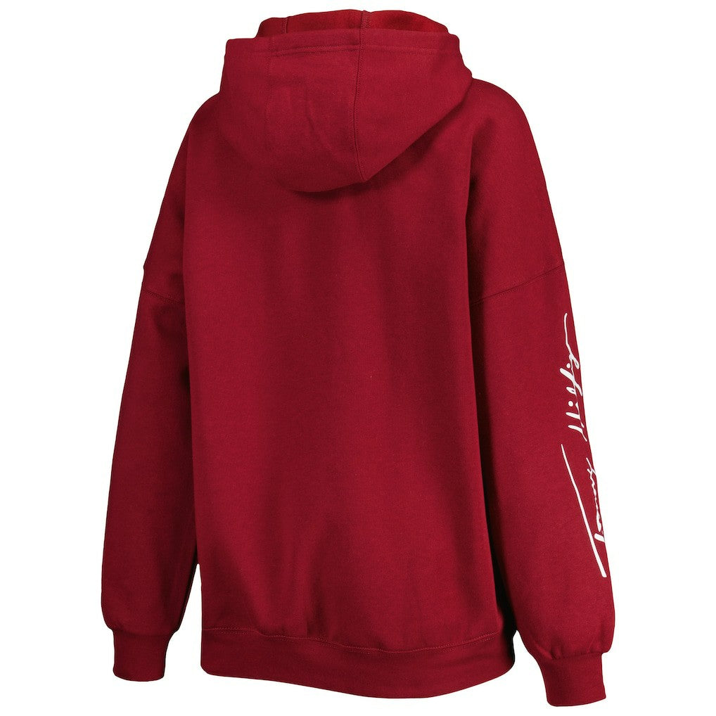 NFL Washington Commanders Tommy Hilfiger Women's Becca Drop Shoulder Pullover Hoodie