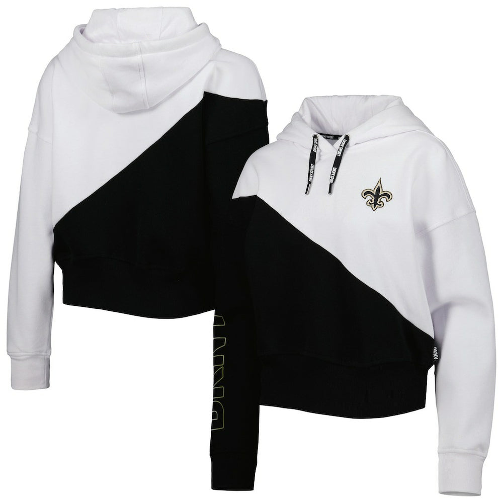 NFL New Orleans Saints DKNY Sport Women's Bobbi Color Blocked Pullover Hoodie