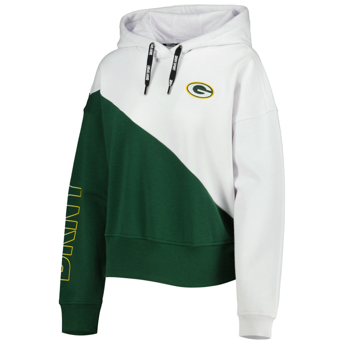 NFL Green Bay Packers DKNY Sport Women's Bobbi Color Blocked Pullover Hoodie