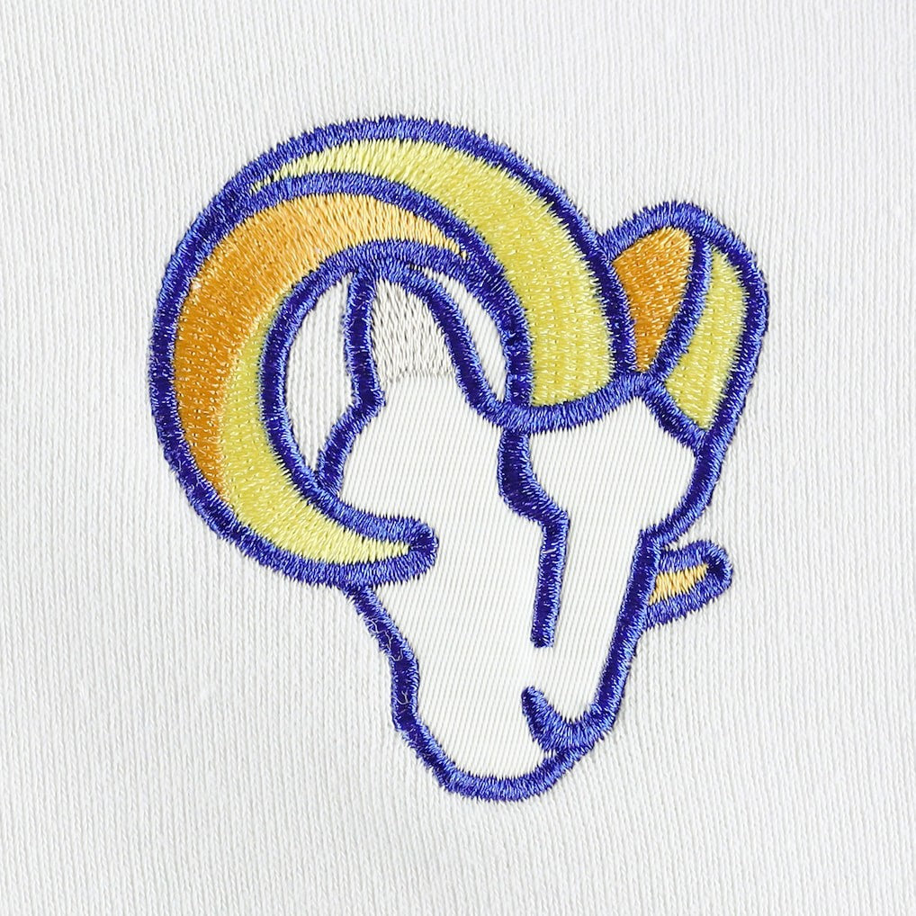 NFL Los Angeles Rams DKNY Sport Women's Bobbi Color Blocked Pullover Hoodie