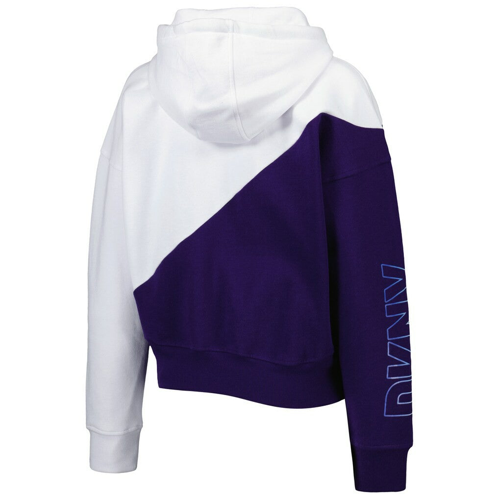 NFL Baltimore Ravens DKNY Sport Women's Bobbi Color Blocked Pullover Hoodie
