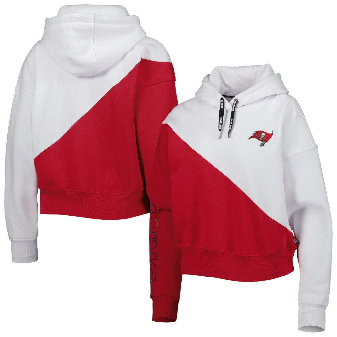 NFL Tampa Bay Buccaneers DKNY Sport Women's Bobbi Color Blocked Pullover Hoodie