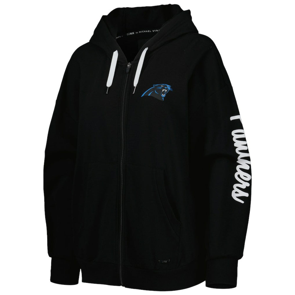 NFL Carolina Panthers MSX by Michael Strahan Women's Emerson Lightweight Full-Zip Hoodie