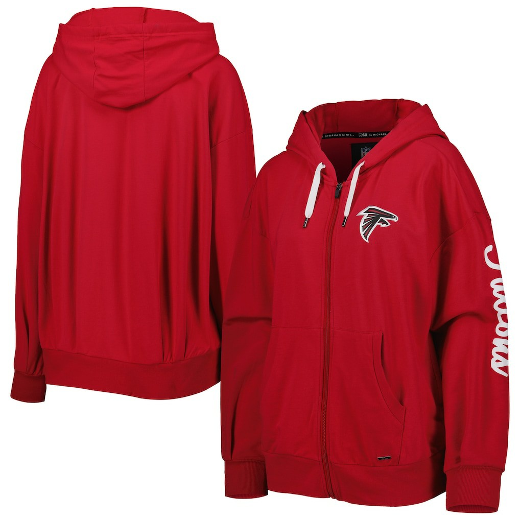 NFL Atlanta Falcons MSX by Michael Strahan Women's Emerson Lightweight Full-Zip Hoodie