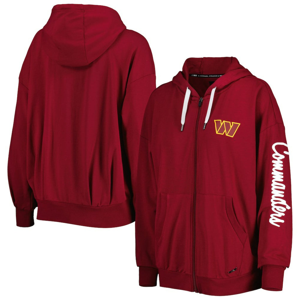 NFL Washington Commanders MSX by Michael Strahan Women's Emerson Lightweight Full-Zip Hoodie