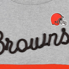 NFL Cleveland Browns Touch Women's Outfield Deep V-Back Waist Length Pullover Sweatshirt