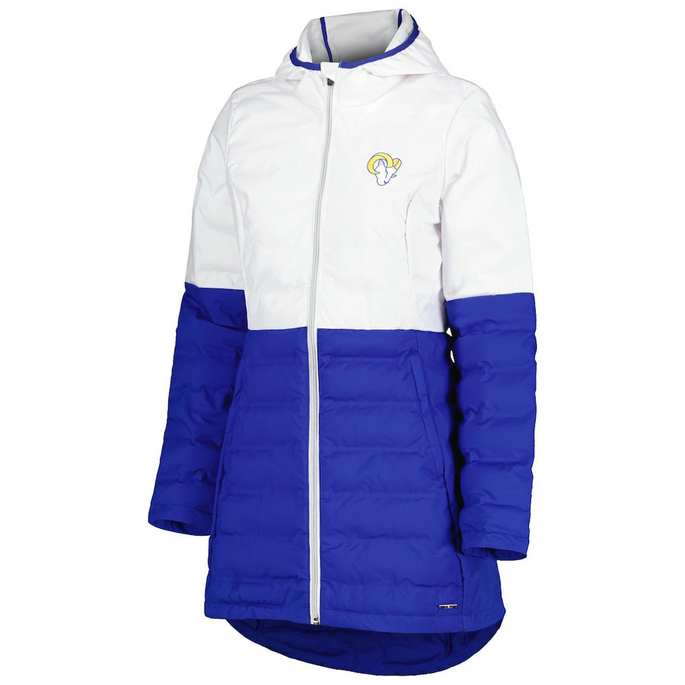 NFL Los Angeles Rams MSX by Michael Strahan Women's Willow Quilted Hoodie Full-Zip Jacket