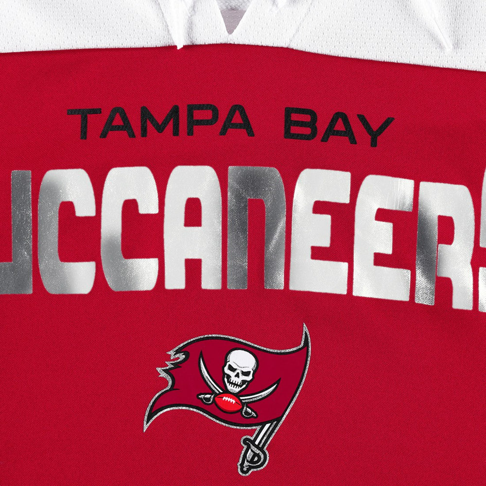 NFL Tampa Bay Buccaneers G-III 4Her by Carl Banks Women's Double Team 3/4-Sleeve Lace-Up T-Shirt