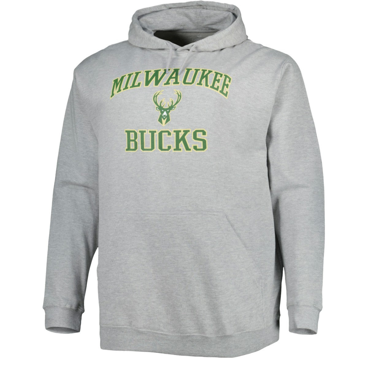 Milwaukee Bucks Big & Tall Heart & Soul Pullover Hoodie - Heathered Gray shop