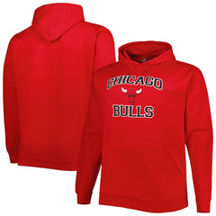 Chicago Bulls Big & Tall Heart & Soul Pullover Hoodie - Red outlet