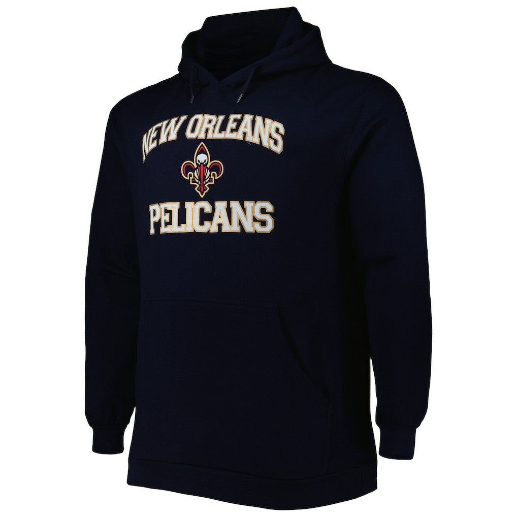 New Orleans Pelicans Big & Tall Heart & Soul Pullover Hoodie - Navy on sale