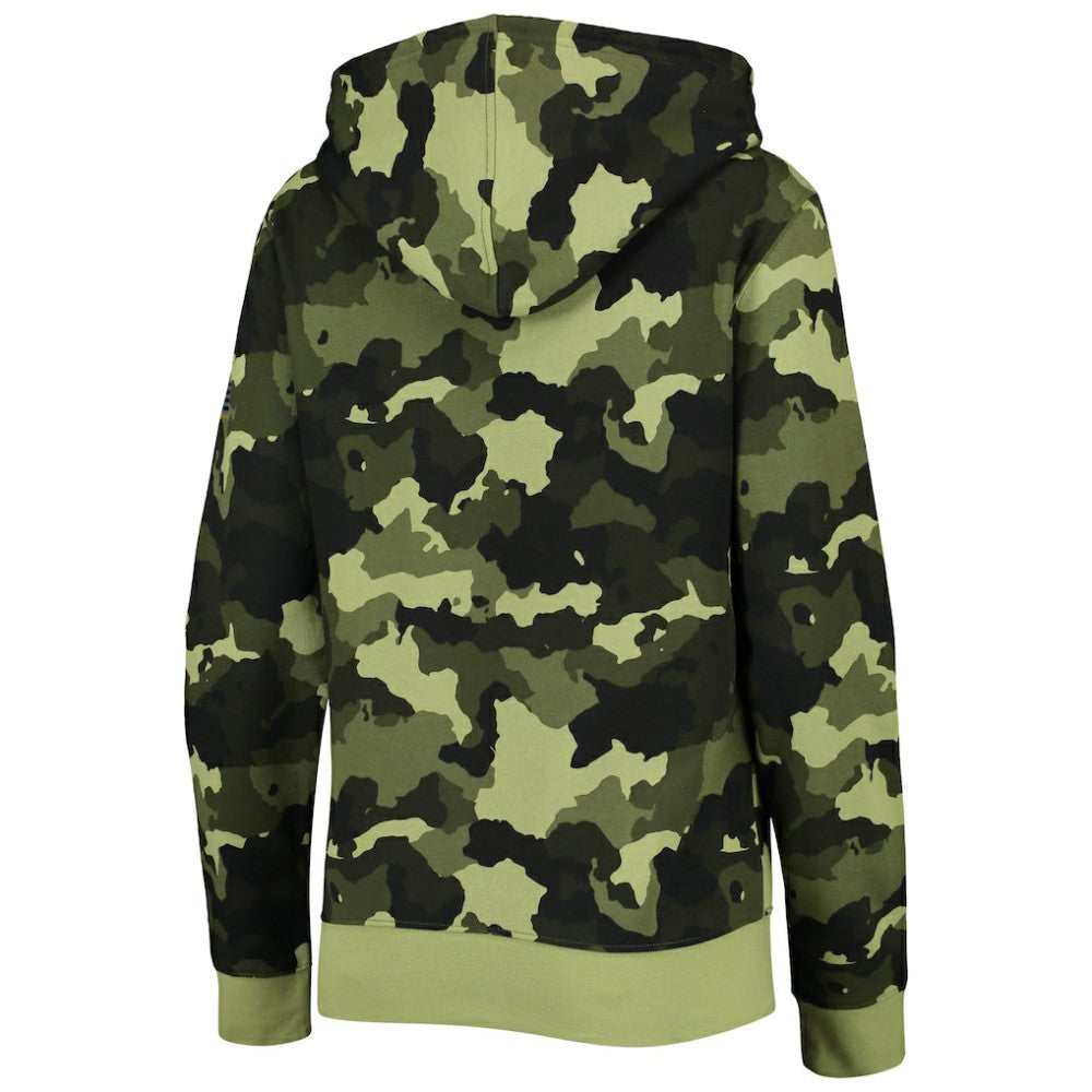 Boston Red Sox Women's 2022 MLB Armed Forces Day Camo Full-Zip Hoodie - Green | New Era