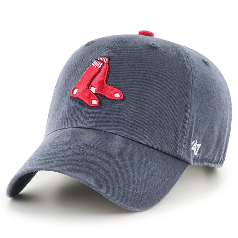 Boston Red Sox Youth Clean Up Team Logo Adjustable Hat - Navy | 47 brand