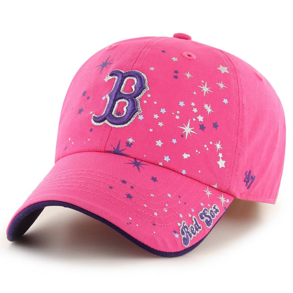 Boston Red Sox Youth Stardust Clean Up Adjustable Hat - Pink | 47 brand