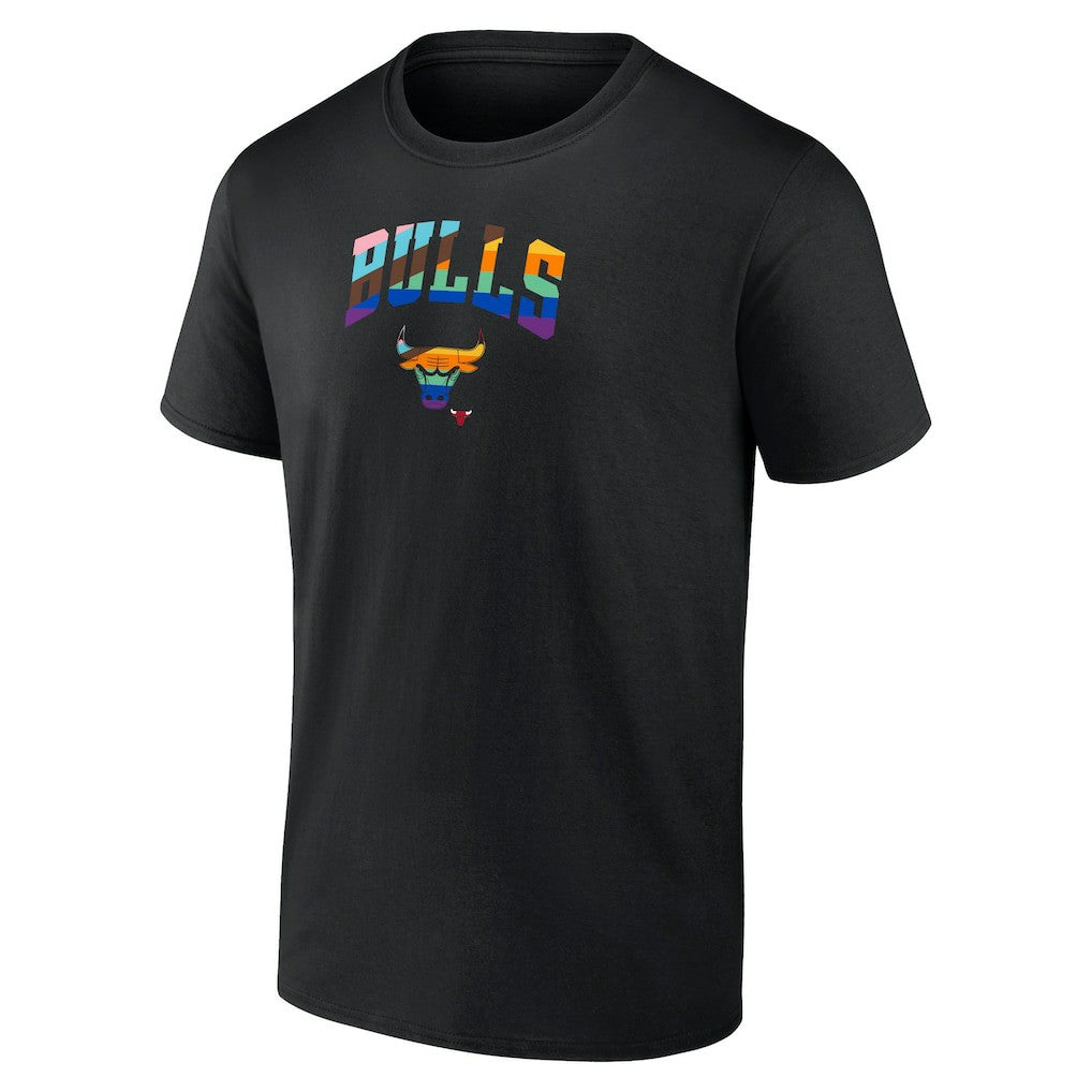 Chicago Bulls Logo Pride T-Shirt sale - Black sale