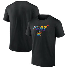 Miami Heat Logo Pride T-Shirt - Black outlet