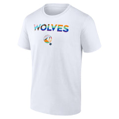 Minnesota Timberwolves Pride T-Shirt - White discount