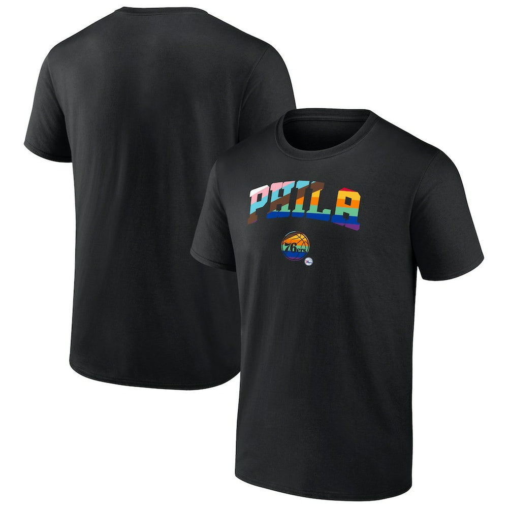 Philadelphia 76ers Pride T-Shirt - Black on sale