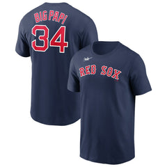 David Ortiz Boston Red Sox Name & Number Wordmark T-Shirt - Navy | Nike
