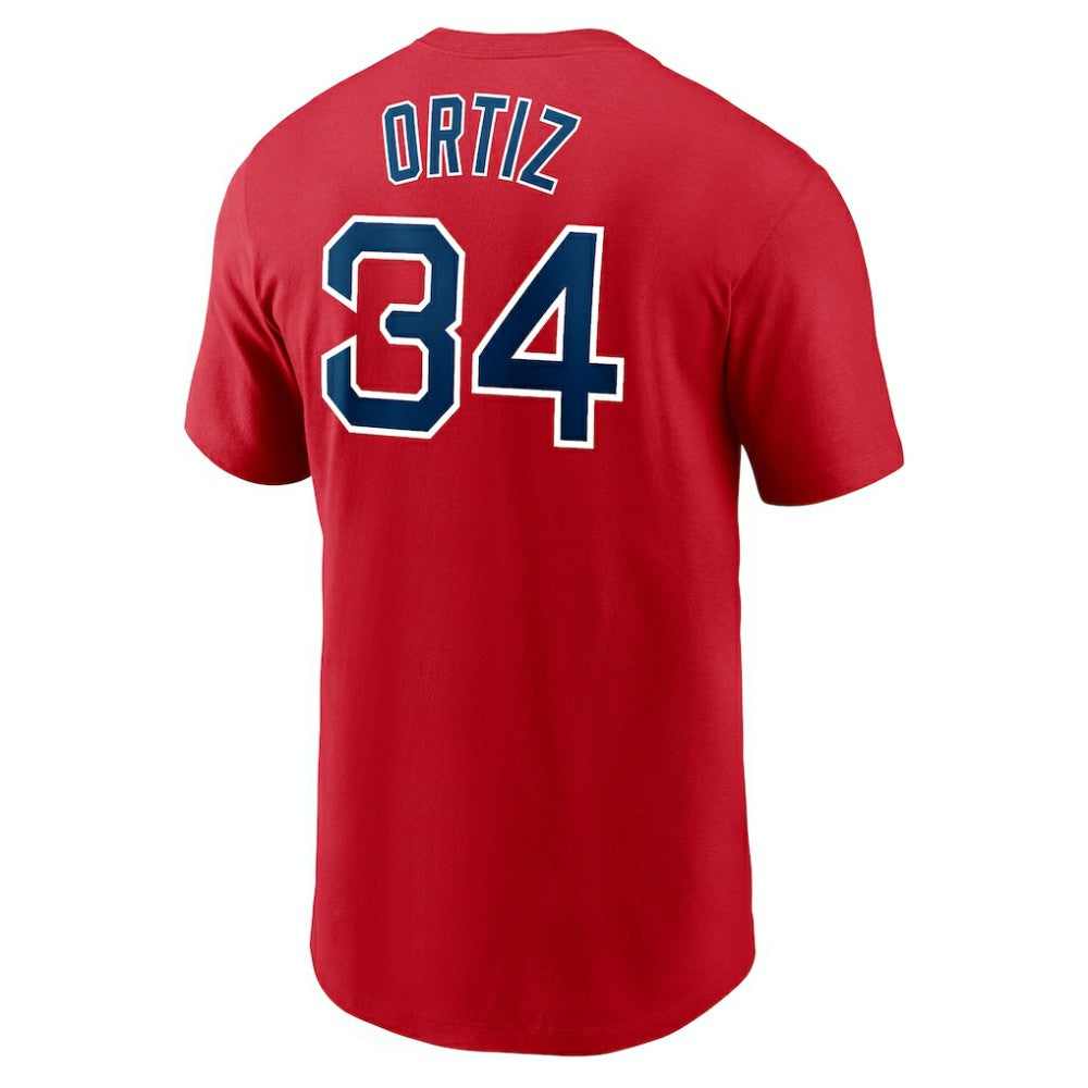 David Ortiz Boston Red Sox Name & Number T-Shirt - Red | Nike