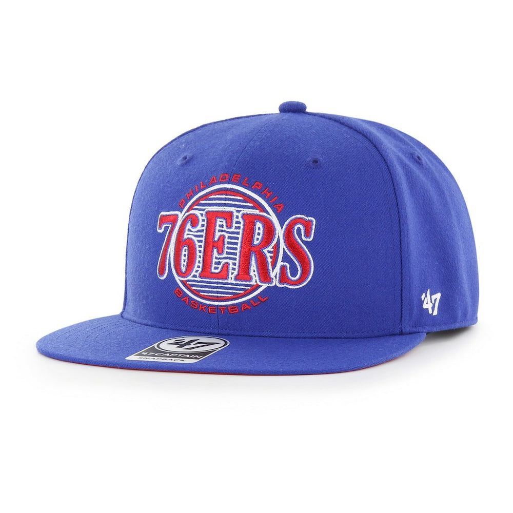 Philadelphia 76ers '47 High Post Captain Snapback Hat - Royal | 47 brand sale