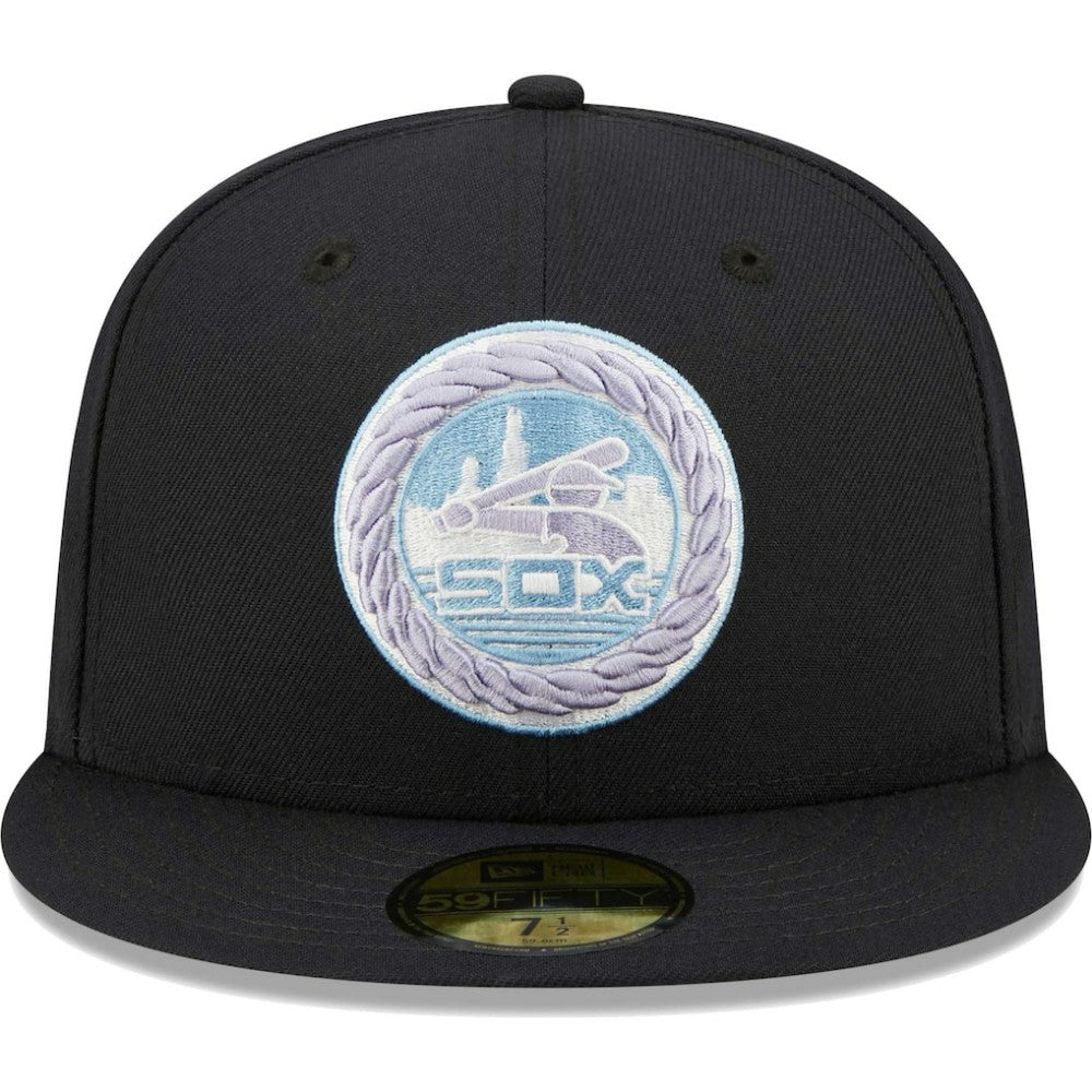 Chicago White Sox 50th Anniversary 1983 MLB All-Star Game Lavender Undervisor 59FIFTY Fitted Hat - Navy | New Era