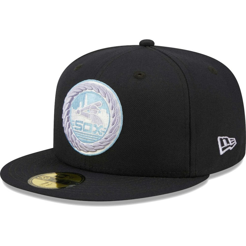 Chicago White Sox 50th Anniversary 1983 MLB All-Star Game Lavender Undervisor 59FIFTY Fitted Hat - Navy | New Era