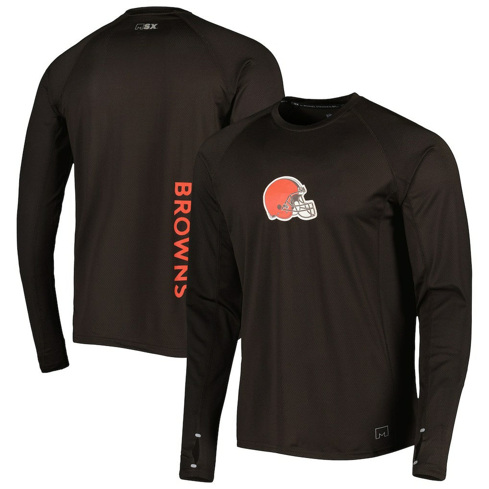 NFL Cleveland Browns MSX by Michael Strahan Interval Long Sleeve Raglan T-Shirt