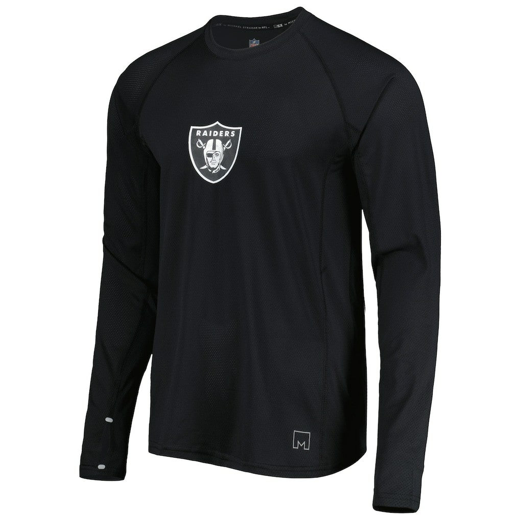 NFL Las Vegas Raiders MSX by Michael Strahan Interval Long Sleeve Raglan T-Shirt
