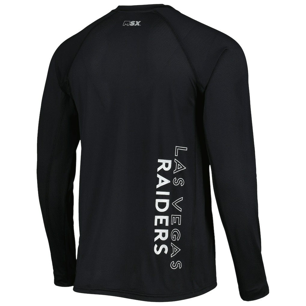 NFL Las Vegas Raiders MSX by Michael Strahan Interval Long Sleeve Raglan T-Shirt